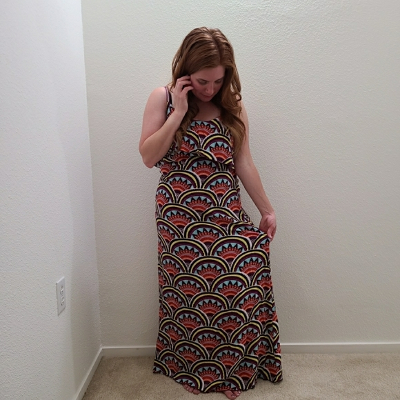 Xhilaration Beautiful Patterned Maxi Dress - Picture 7 of 16